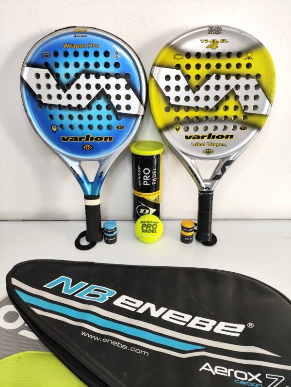 Kit Padel Varlion Carbon – Idéal Intermédiaire / Avancé