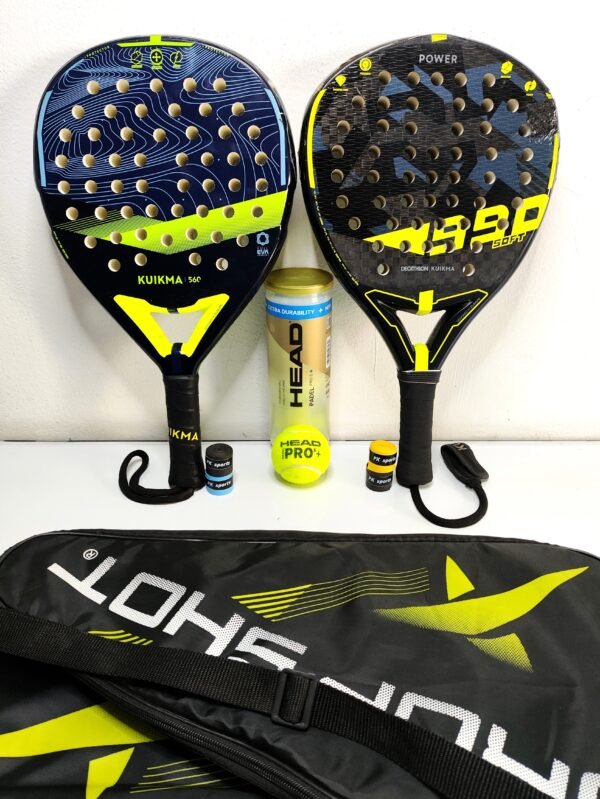 Pack Padel Duo Évolution : Kuikma PR 560 & PR 990 Power Soft