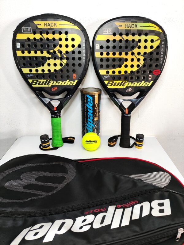 Pack Duo Padel Bullpadel Hack Pro Line + Housse & Accessoires