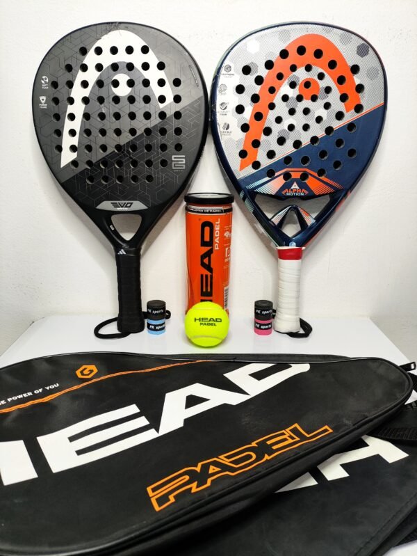 Pack Duo Padel HEAD Premium & Progression avec accessoires